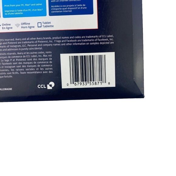 AVERY LASER Clean Edge White Business Cards 2" X 3.5" 200 Cards 20 Sheets 55871 - Picture 4 of 4